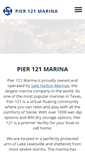 Mobile Screenshot of pier121marina.com